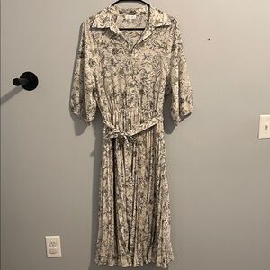 Floral Print Midi Dress